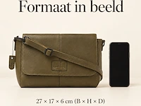 Schoudertas dr amsterdam, olive - afbeelding 6 van  6
