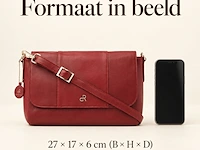 Schoudertas dr amsterdam, red - afbeelding 6 van  6