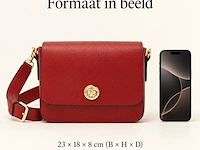 Schoudertas dr amsterdam, tango red - afbeelding 6 van  6