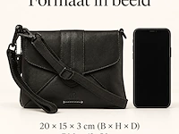 Schoudertas en clutch dr amsterdam, black - afbeelding 6 van  6