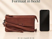 Schoudertas en clutch dr amsterdam, brown - afbeelding 6 van  6