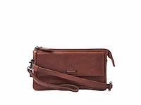 Schoudertas en clutch dr amsterdam, brown