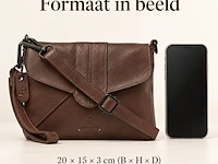 Schoudertas en clutch dr amsterdam, brown - afbeelding 6 van  6