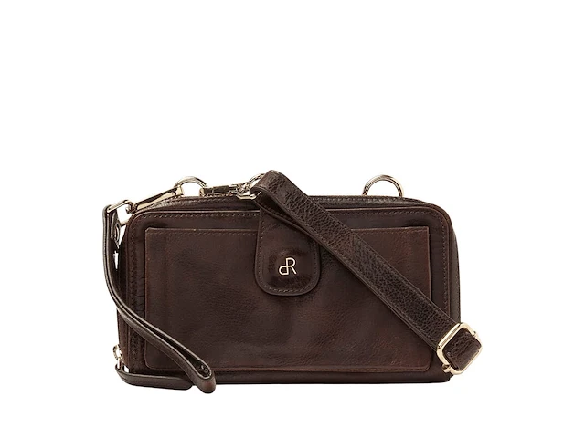 Schoudertas en clutch dr amsterdam, brown - afbeelding 3 van  8