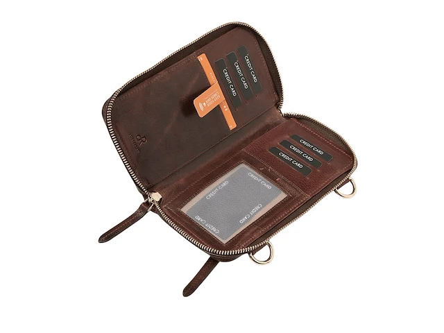 Schoudertas en clutch dr amsterdam, brown - afbeelding 6 van  8
