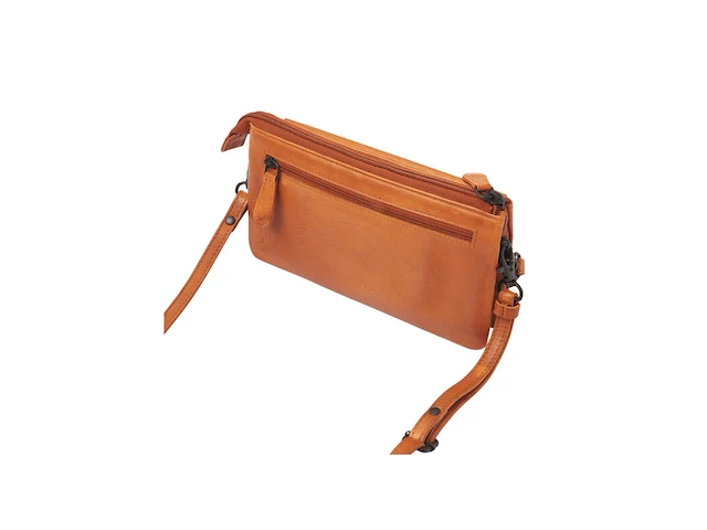 Schoudertas en clutch dr amsterdam, camel - afbeelding 2 van  6