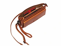 Schoudertas en clutch dr amsterdam, camel - afbeelding 3 van  6