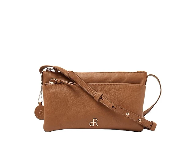 Schoudertas en clutch dr amsterdam, camel - afbeelding 1 van  6