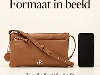 Schoudertas en clutch dr amsterdam, camel - afbeelding 6 van  6