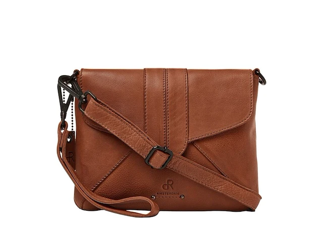 Schoudertas en clutch dr amsterdam, camel - afbeelding 1 van  6