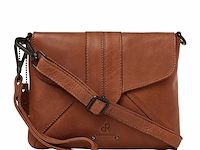 Schoudertas en clutch dr amsterdam, camel