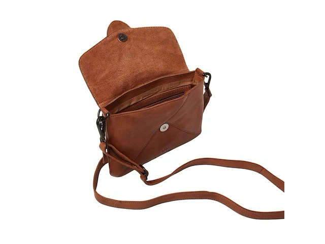 Schoudertas en clutch dr amsterdam, camel - afbeelding 3 van  6