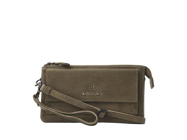Schoudertas en clutch dr amsterdam, olive - afbeelding 1 van  6