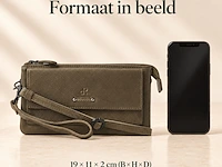 Schoudertas en clutch dr amsterdam, olive - afbeelding 6 van  6