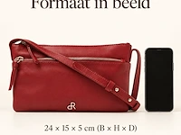Schoudertas en clutch dr amsterdam, red - afbeelding 6 van  6