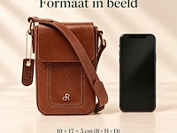 Schoudertasje dr amsterdam, cognac - afbeelding 6 van  6