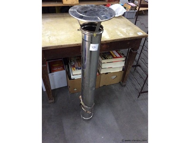 Schouwpijp inox - afbeelding 1 van  2