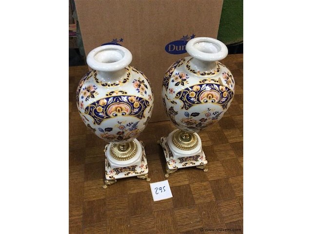 Schouwvazen 2stuks h:35. - afbeelding 1 van  5