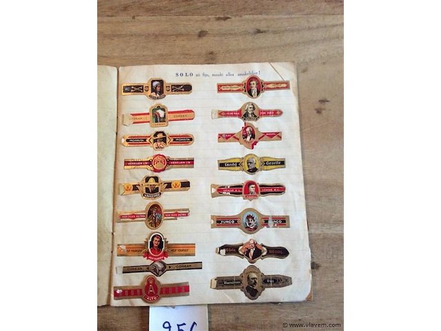 Schrift met sigarenbandjes - afbeelding 2 van  5