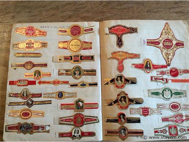 Schrift met sigarenbandjes - afbeelding 4 van  5