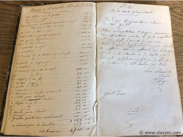 Schrift prijs inzendingen openbare werken +- 1868. - afbeelding 2 van  5