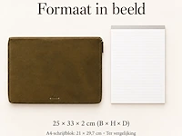 Schrijfmap a4 dr amsterdam, olive - afbeelding 5 van  5