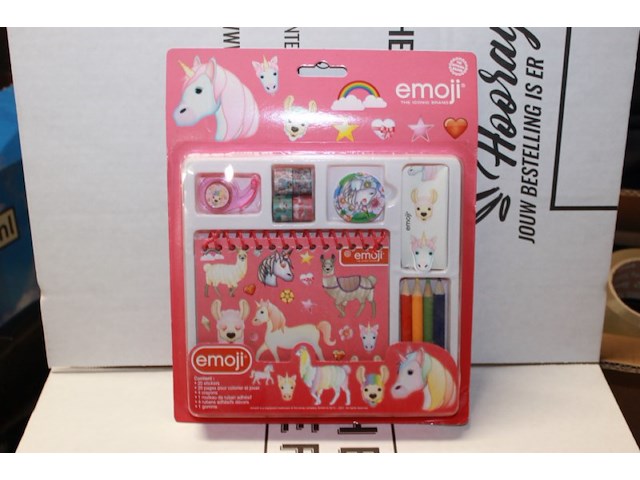 Schrijfsetje unicorn 1x - afbeelding 2 van  3