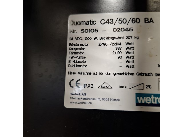 Schrob machine, wetrok, blauw - afbeelding 3 van  18
