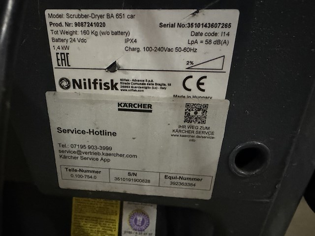 Schrob zuigmachine nilfisk, ba651 - afbeelding 3 van  16