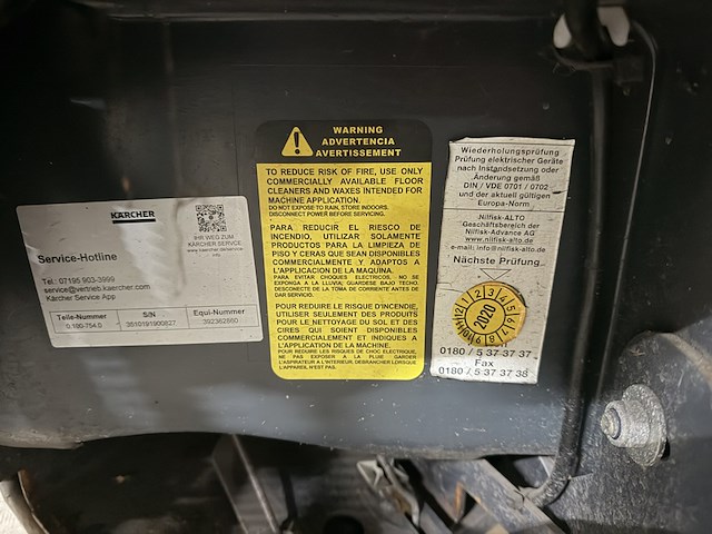 Schrob zuigmachine nilfisk, ba651 - afbeelding 16 van  17