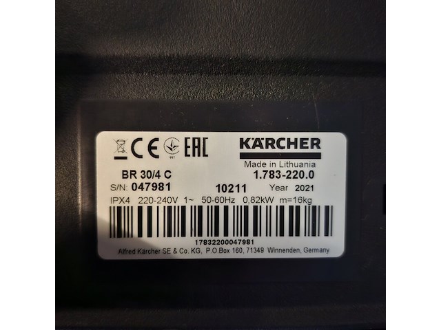 Schrob/zuigmachine karcher, br30/4c, bouwjaar 2021 - afbeelding 5 van  6