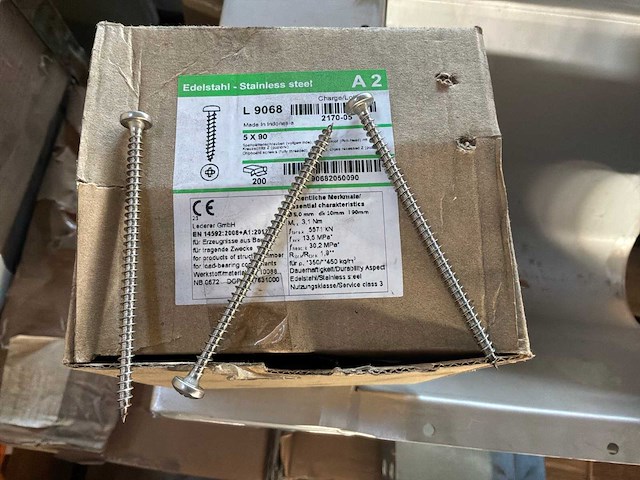 Schroef 5x90 (1800x) - afbeelding 1 van  6