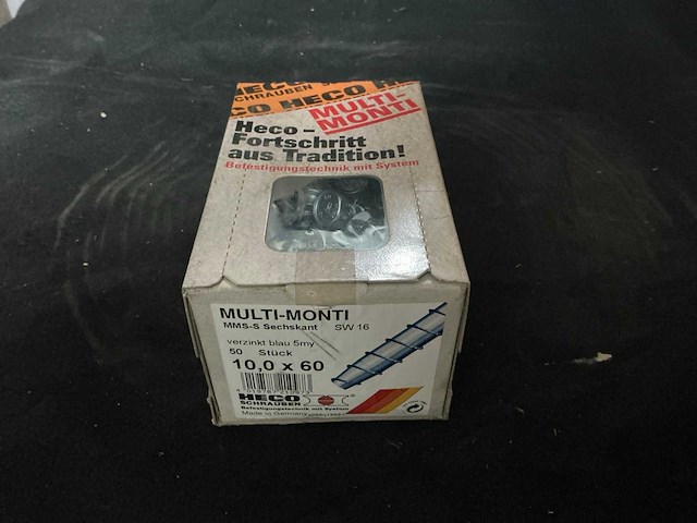 Schroefanker (10.0x60 mm, 50 stuks) (17x) - afbeelding 1 van  3