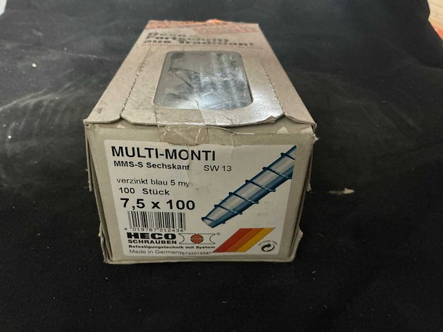 Schroefanker (7.5x100 mm, 100 stuks) (6x) - afbeelding 1 van  1