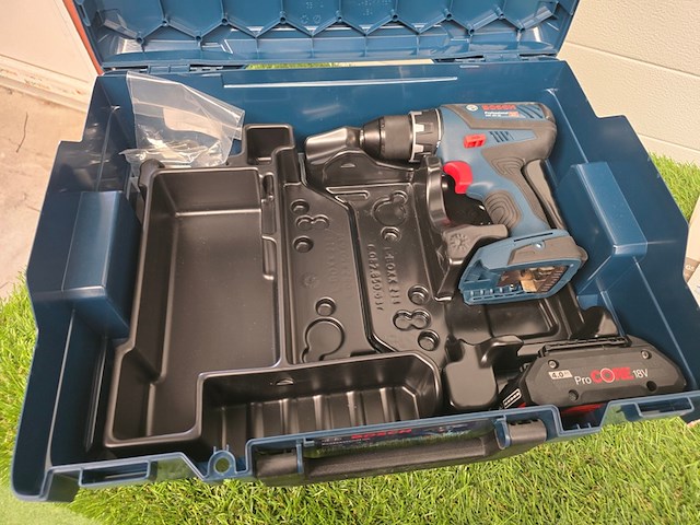 Schroefboormachine bosch professional, gsr 18v-28, blauw - afbeelding 1 van  7