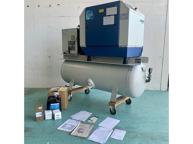 Schroefcompressor + 500l vat + ontvochtiger, alup, sck 15-08/500/t, 1999 - afbeelding 1 van  10