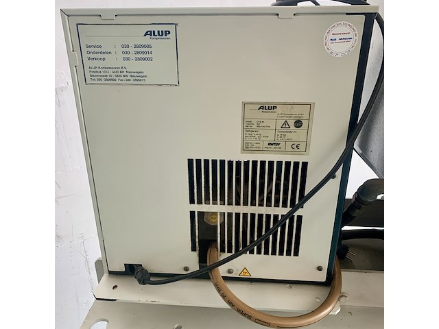 Schroefcompressor + 500l vat + ontvochtiger, alup, sck 15-08/500/t, 1999 - afbeelding 10 van  10