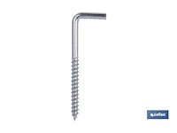 Schroefhaak met vierkante bocht 20x70mm (4000x) - afbeelding 1 van  3