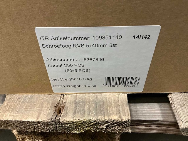 Schroefoog 5x40mm - afbeelding 2 van  3
