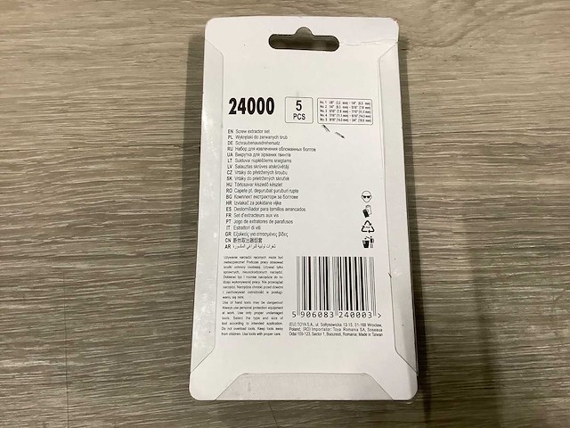 Schroefuitdraaiset – 5-delig boorgereedschap (8x) - afbeelding 2 van  3