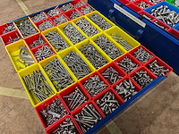 Schroeven, bouten, moeren in sortimo metalen assortimentskist (2x) - afbeelding 2 van  6