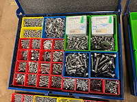 Schroeven, bouten, moeren in sortimo metalen assortimentskist (2x) - afbeelding 3 van  6