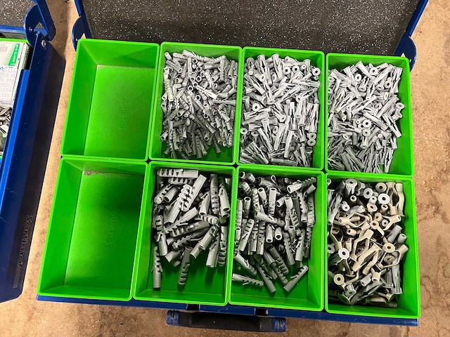 Schroeven, bouten, moeren in sortimo metalen assortimentskist (2x) - afbeelding 4 van  6