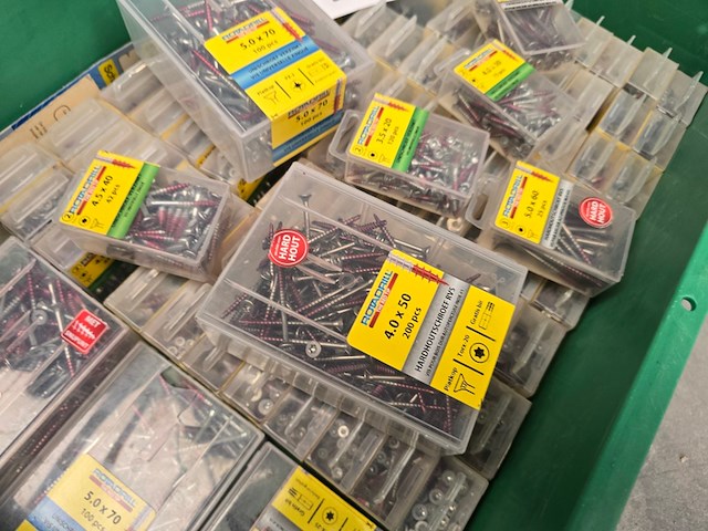 Schroeven ca 100 dozen in krat rotadrill, partij - afbeelding 2 van  6