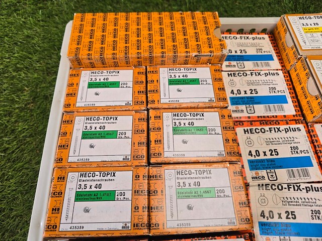 Schroeven diverse maten ca 25 dozen heco-fix plus, partij - afbeelding 2 van  6