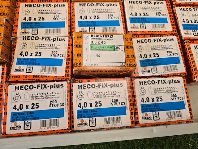 Schroeven diverse maten ca 25 dozen heco-fix plus, partij - afbeelding 5 van  6