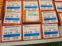 Schroeven diverse maten ca 25 dozen heco-fix plus, partij - afbeelding 5 van  6