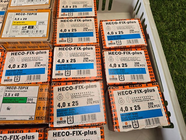 Schroeven diverse maten ca 25 dozen heco-fix plus, partij - afbeelding 6 van  6