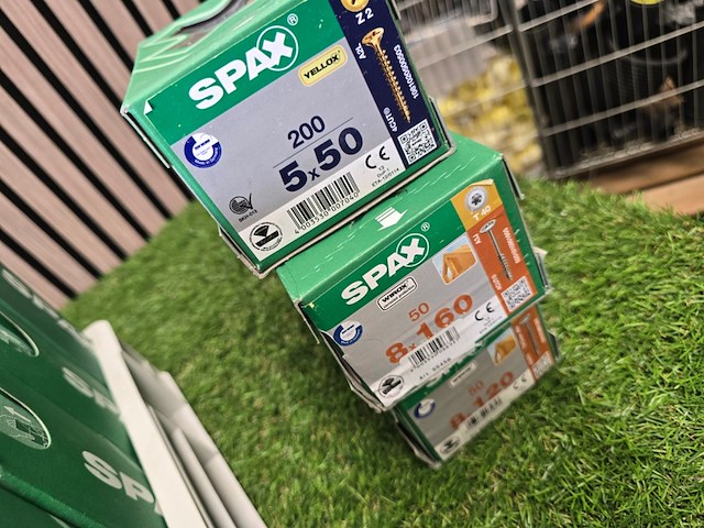 Schroeven diverse maten. ca 45 dozen spax, partij - afbeelding 6 van  9