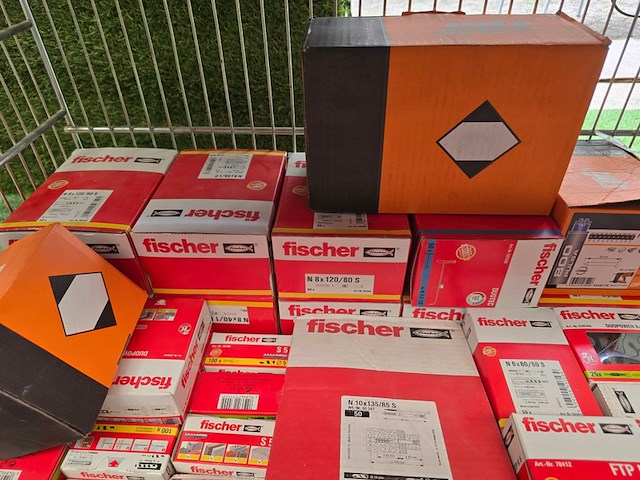 Schroeven en pluggen ca 45 dozen fischer, partij - afbeelding 6 van  6
